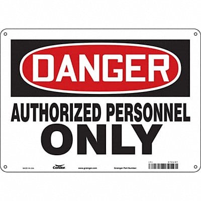 Safety Sign 10 inx14 in Aluminum