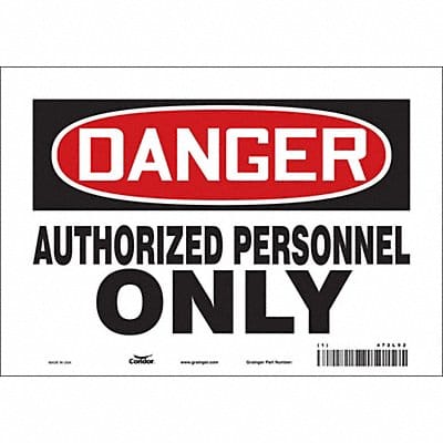 Safety Sign 7 inx10 in Vinyl
