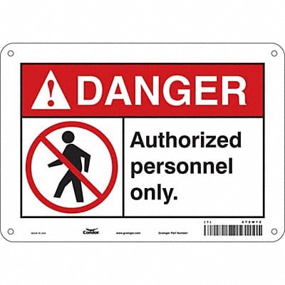 Safety Sign 7 inx10 in Polyethylene