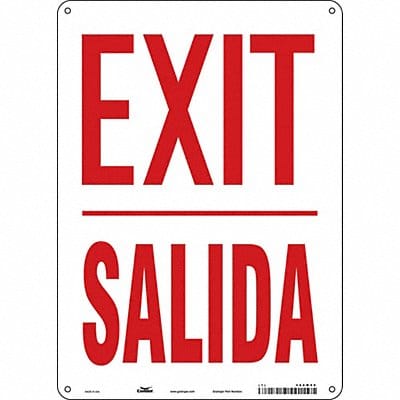K1873 Safety Sign 14 in x 10 in Polyethylene