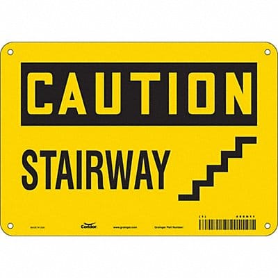 Safety Sign 7 in x 10 in Polyethylene