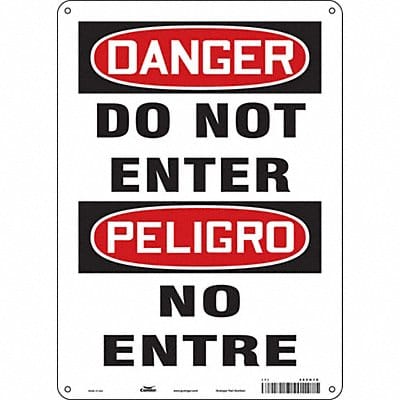 Safety Sign 14 inx10 in Aluminum