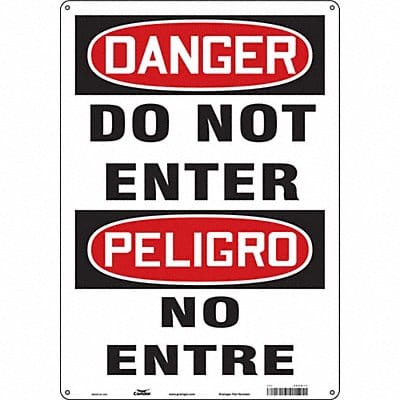 Safety Sign 20 in x 14 in Aluminum