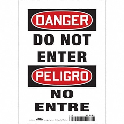 Safety Sign 10 inx7 in Vinyl