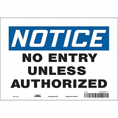 Safety Sign 7 in x 10 in Vinyl