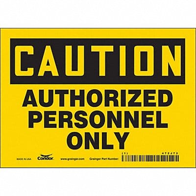 Safety Sign 5 inx7 in Vinyl