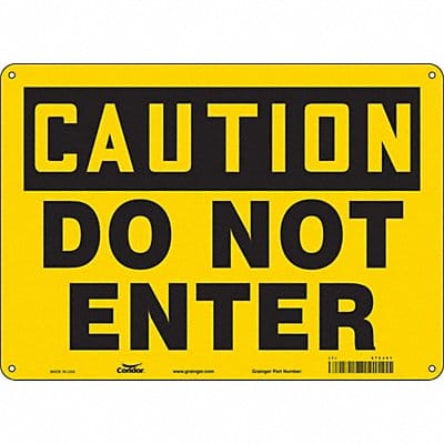 K1879 Safety Sign 10 inx14 in Aluminum