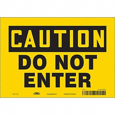 K1879 Safety Sign 7 inx10 in Vinyl