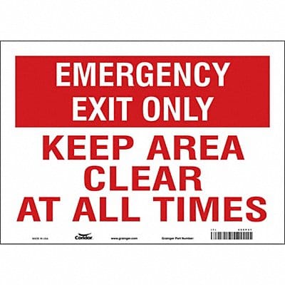 Safety Sign 10 in x 14 in Vinyl