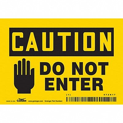 Safety Sign 3.5in x 5in Vinyl
