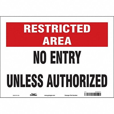 Safety Sign 10 inx14 in Vinyl