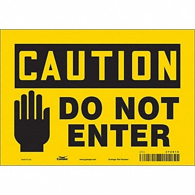 Safety Sign 7 inx10 in Vinyl