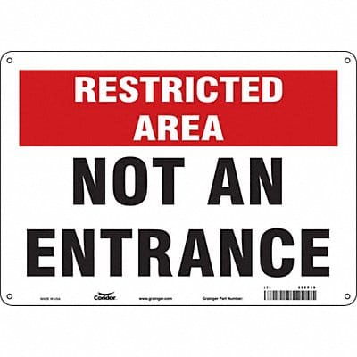 Safety Sign 10 inx14 in Aluminum