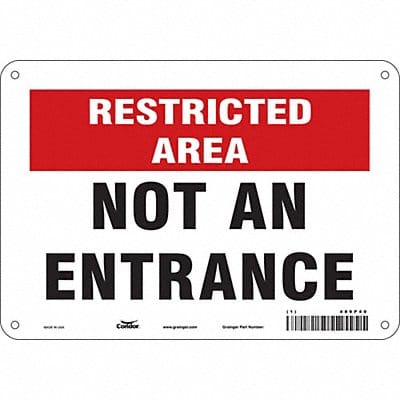 Safety Sign 7 inx10 in Polyethylene