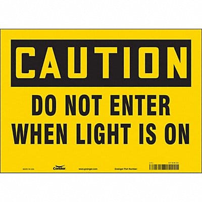 Safety Sign 10 in x 14 in Vinyl