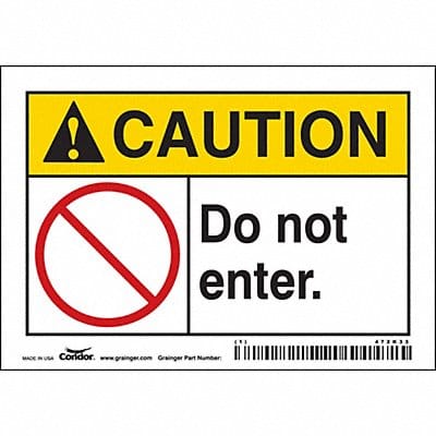 Safety Sign 3.5in x 5in Vinyl Safety Sign 3.5in x 5in Vinyl