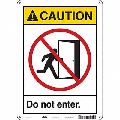 Safety Sign 14 inx10 in Aluminum