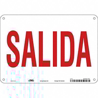 Safety Sign 7 in x 10 in Aluminum