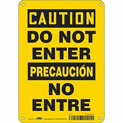 Safety Sign 10 inx7 in Aluminum