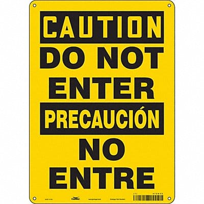Safety Sign 14 inx10 in Aluminum