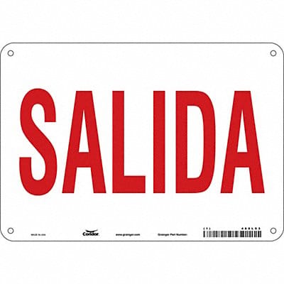 Safety Sign 7 in x 10 in Polyethylene