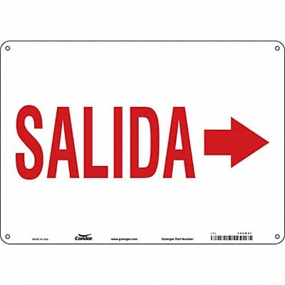 Safety Sign 10 in x 14 in Polyethylene