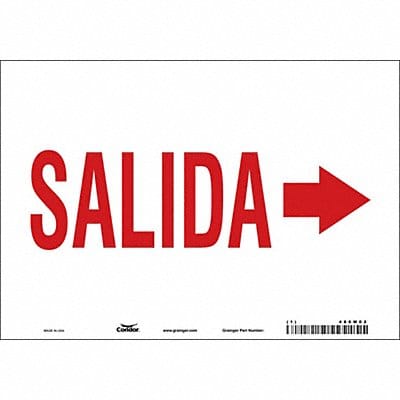 Safety Sign 7 in x 10 in Vinyl