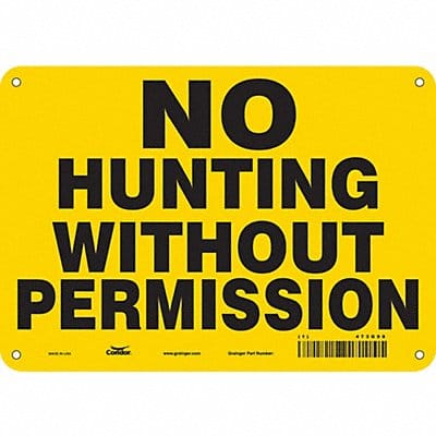 Safety Sign 7 in x 10 in Aluminum