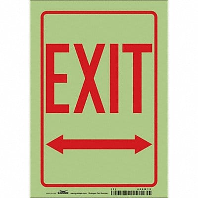 J7042 Safety Sign 10 inx7 in Glow Vinyl