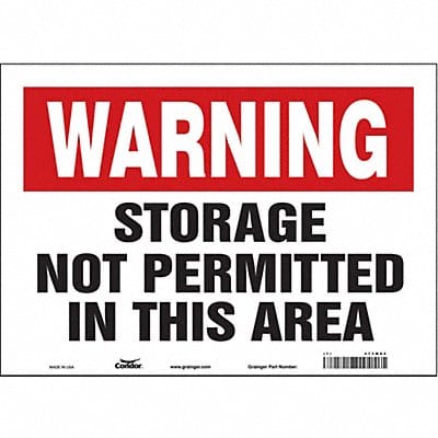 Safety Sign 10 in x 14 in Vinyl