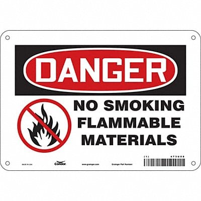 Safety Sign 7 in x 10 in Polyethylene
