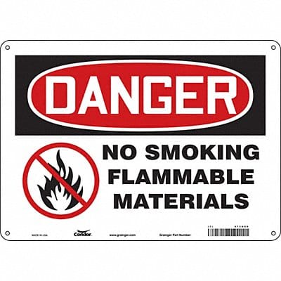 Safety Sign 10 inx14 in Polyethylene