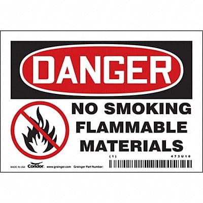 Safety Sign 3 1/2 inx5 in Vinyl