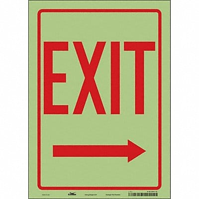 Safety Sign 14 inx10 in Glow Vinyl