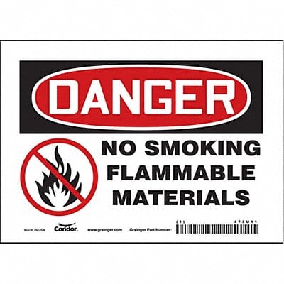 Safety Sign 5 inx7 in Vinyl