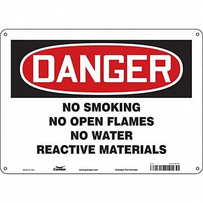 Safety Sign 10 inx14 in Aluminum