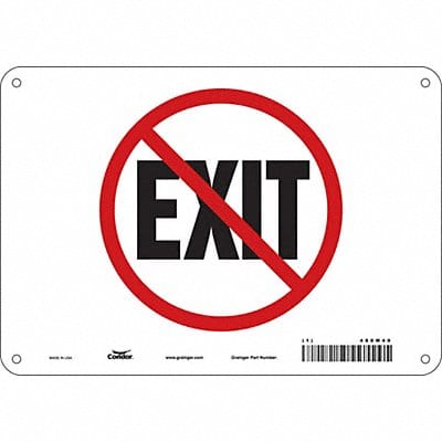 Safety Sign 7 in x 10 in Aluminum
