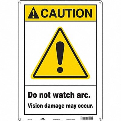 Safety Sign 20 in x 14 in Aluminum