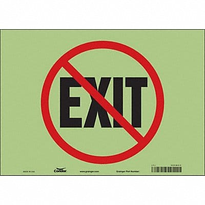 Safety Sign 10 inx14 in Glow Vinyl