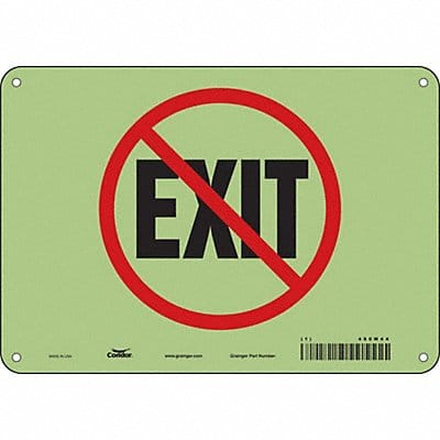 Safety Sign 7 inx10 in Polyethylene