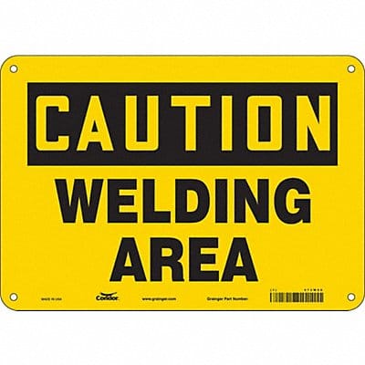 Safety Sign 7 inx10 in Polyethylene