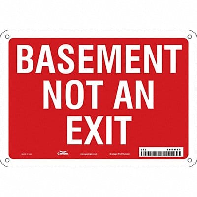 Safety Sign 7 in x 10 in Aluminum