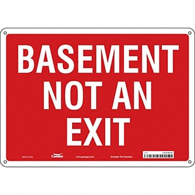 Safety Sign 10 in x 14 in Aluminum