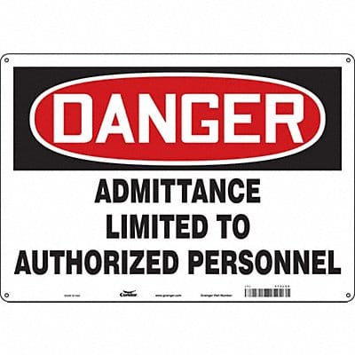 Safety Sign 14 inx20 in Polyethylene