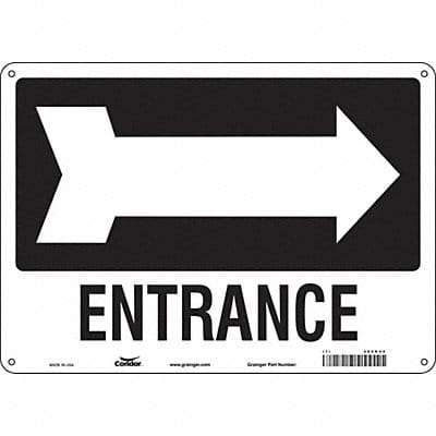 Safety Sign 10 in x 14 in Aluminum
