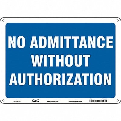 Safety Sign 10 inx14 in Aluminum