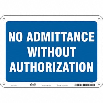Safety Sign 7 inx10 in Polyethylene