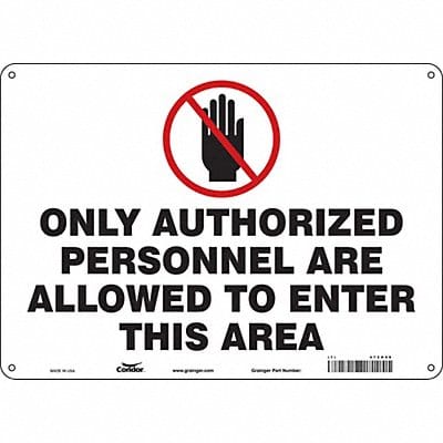 Safety Sign 10 inx14 in Polyethylene