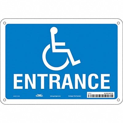 Safety Sign 7 in x 10 in Polyethylene