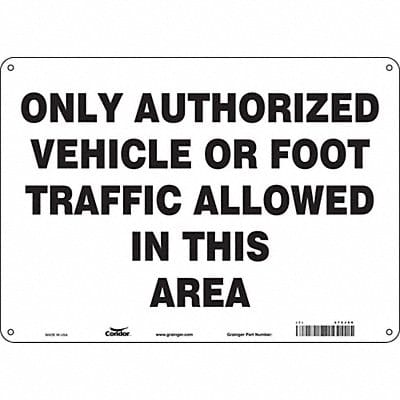 Safety Sign 10 inx14 in Polyethylene